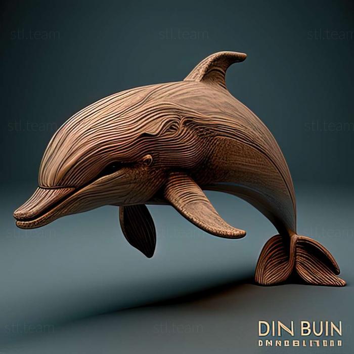 3д модель дельфина